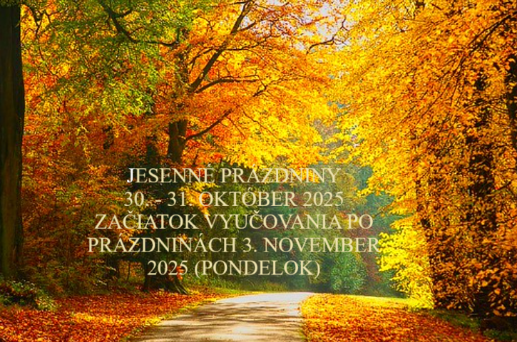 JESENNÉ PRÁZDNINY - Obrázok 1