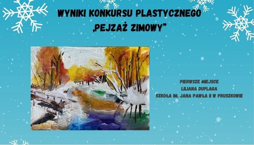 🎨 Ogólnopolski konkurs "Pejzaż zimowy" - Obrazek 2