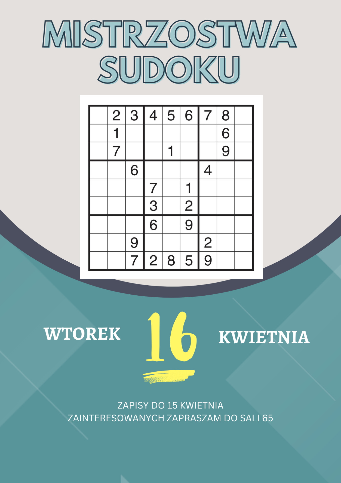 Mistrzostwa w Sudoku - Obrazek 1
