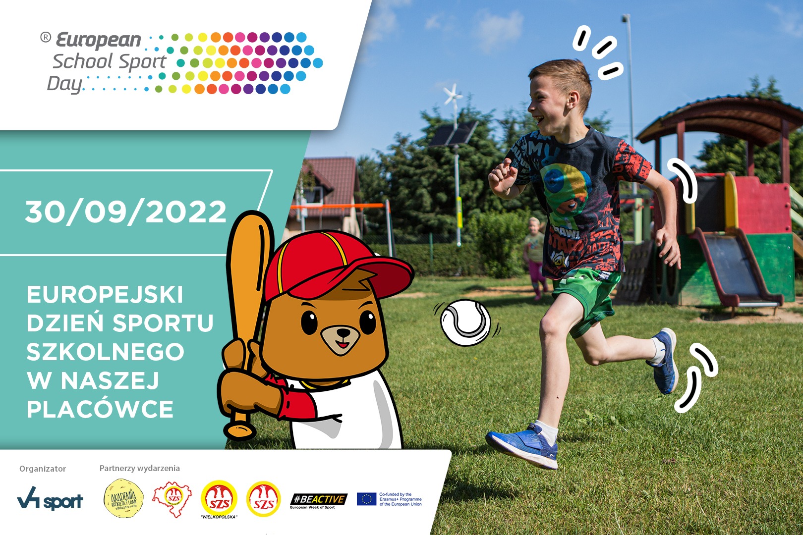 Baner Europejskiego dnia Sportu Szkolnego 2022