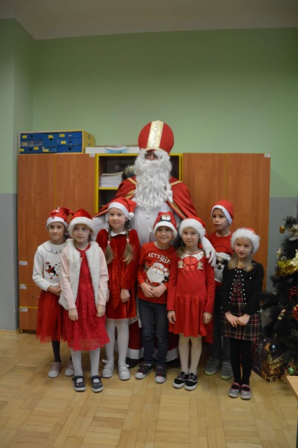 Mikołaj w naszej szkole klasa 1