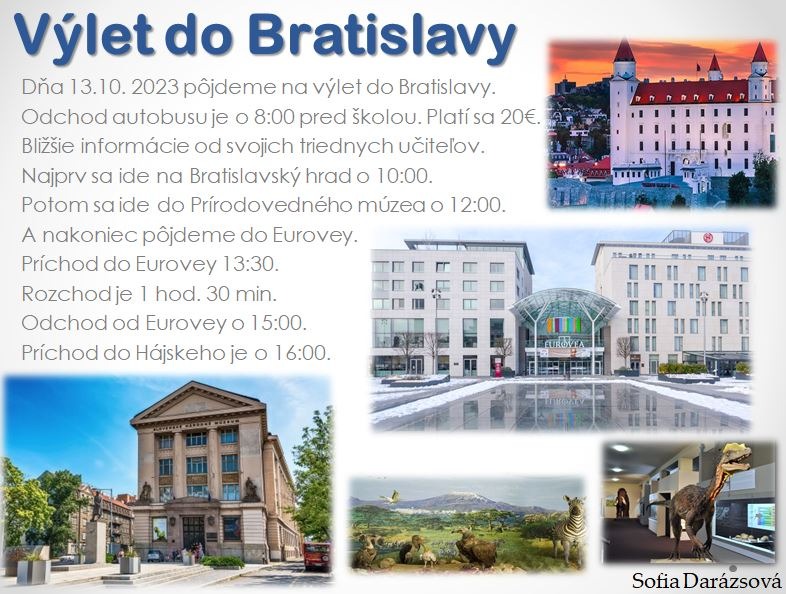 Výlet do Bratislavy - Obrázok 1