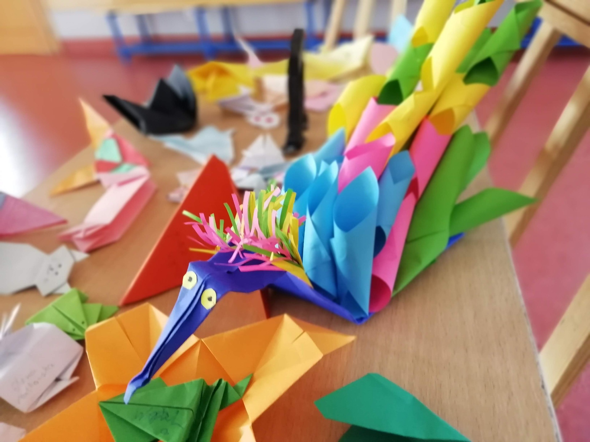 prace origami uczniów