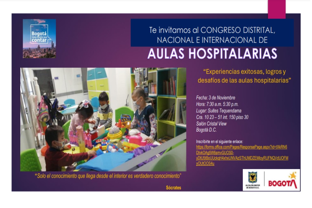 EL COLEGIO ATANASIO GIRARDOT HARÁ PARTE DEL CONGRESO INTERNACIONAL DE AULAS HOSPITALARIAS - Imagen 1