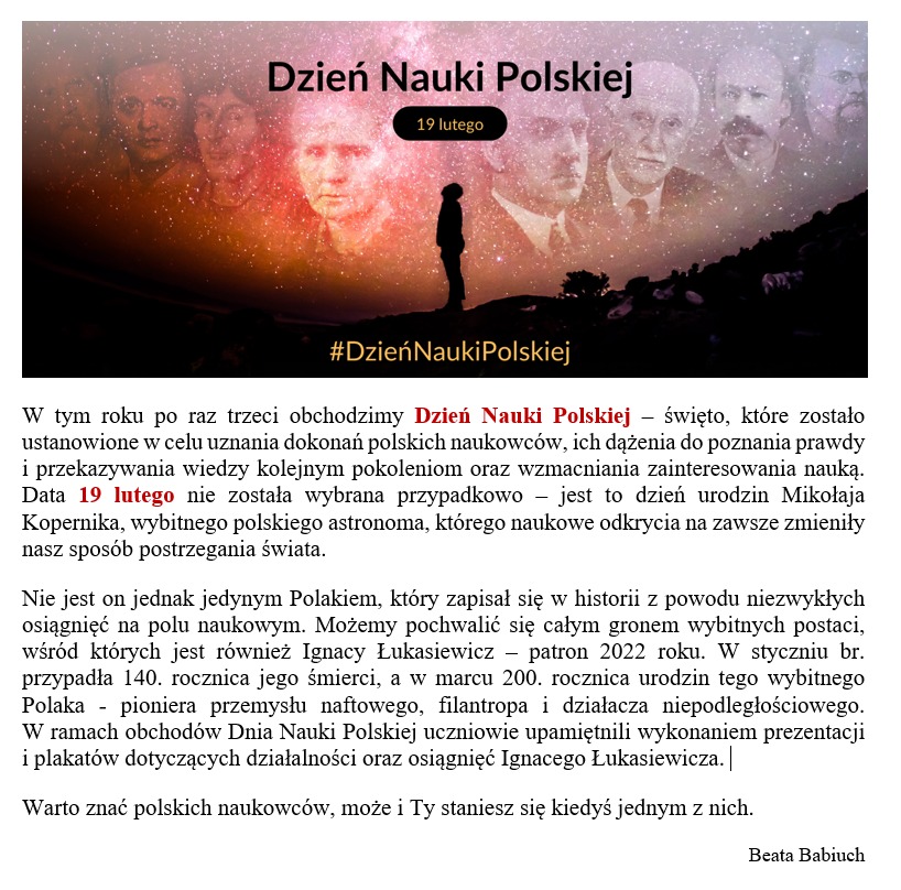 19 lutego - Dzień Nauki Polskiej - Obrazek 1
