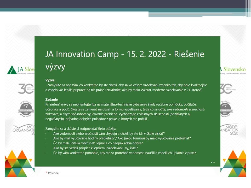 JA Innovation Camp - Obrázok 3