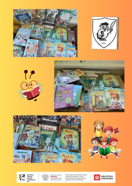 książki dla dzieci zakupione w ramach Narodowego Programu Rozwoju Czytelnictwa 2.0