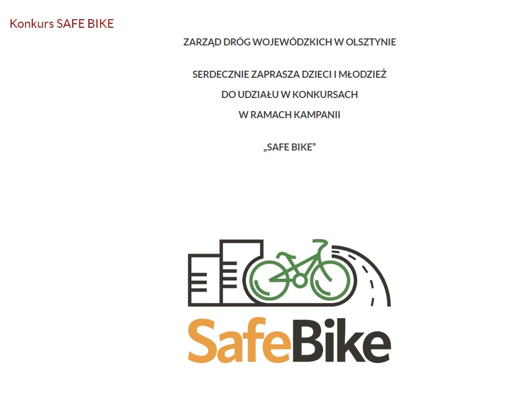 Infografika Konkursu Safe Bike
